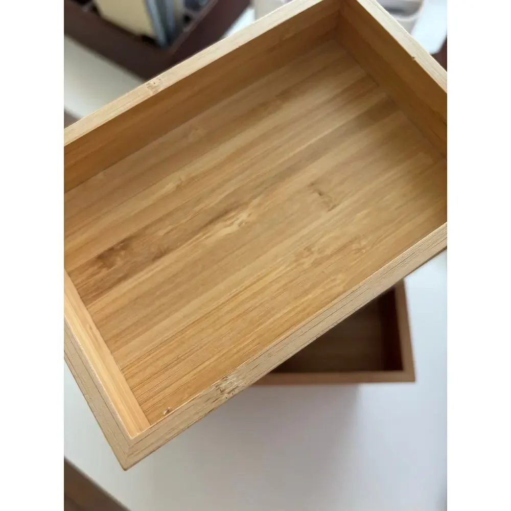 Ikea Dragan Wood boxes w lids 23000 New as is